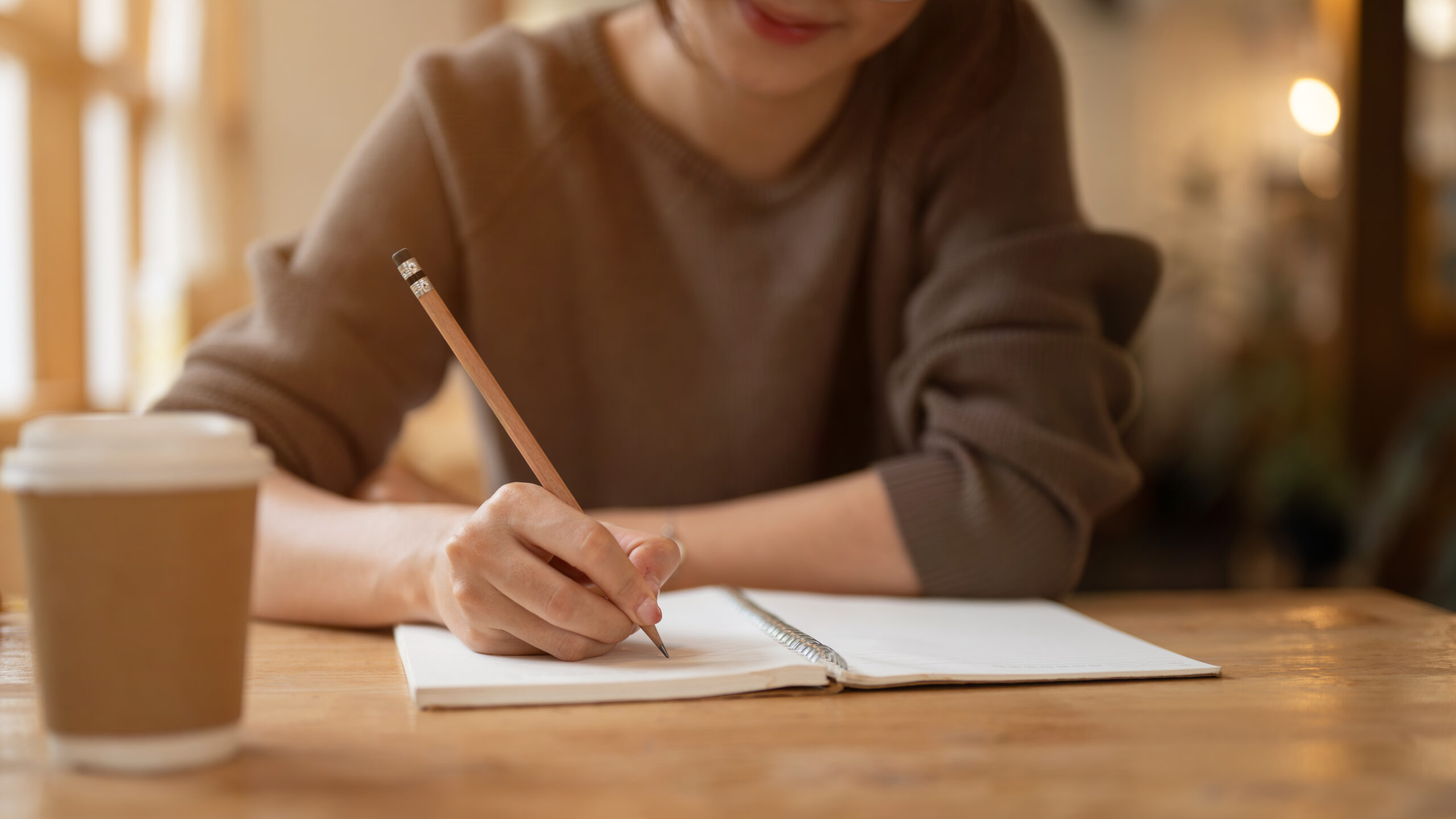 Woman writing